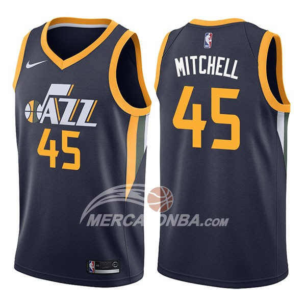 Maglia NBA Utah Jazz Donovan Mitchell Icon 2017-18 Blu